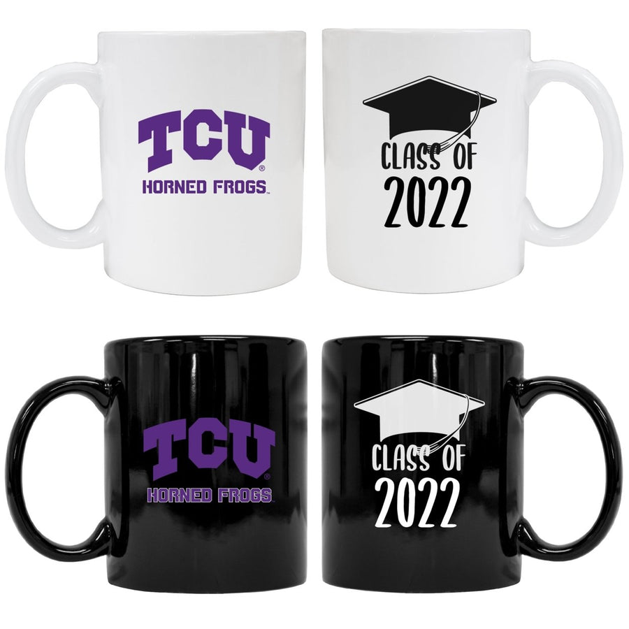 Texas Christian University Grad Ceramic Coffee Mug Black Image 1