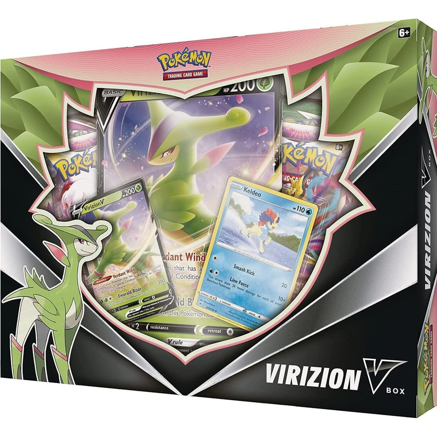 Virizion V Pokemon TCG Collection Box Booster Packs Trading Card Game Foil Cards Image 1