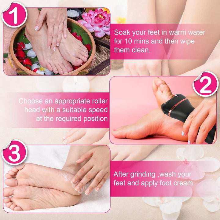 Electric Foot Callus Remover Foot Grinder Rechargeable Foot File Dead Skin Pedicure Machine Image 6