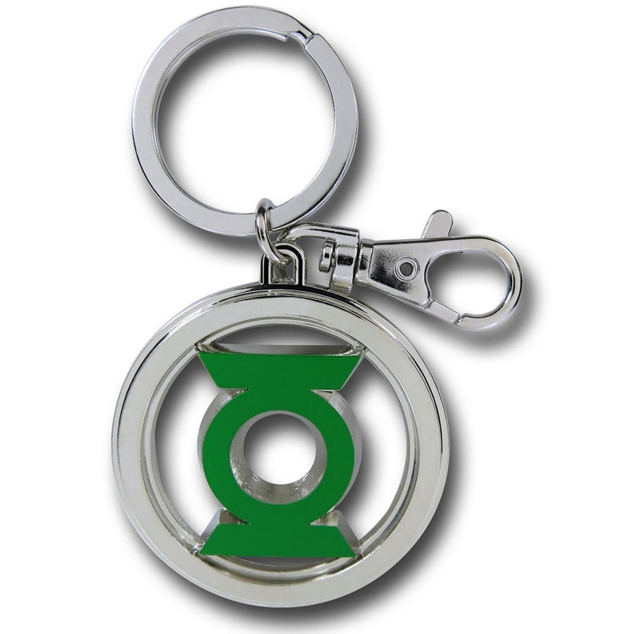 Green Lantern Symbol Color Pewter Keychain Image 1