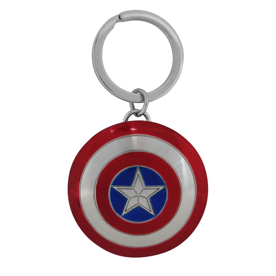 Captain America Movie Metal Shield  Keychain Image 1