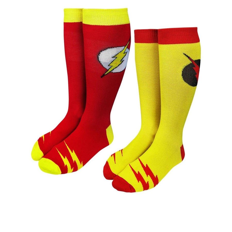Flash and Reverse Flash Crew Sock 2-Pair Pack Image 1