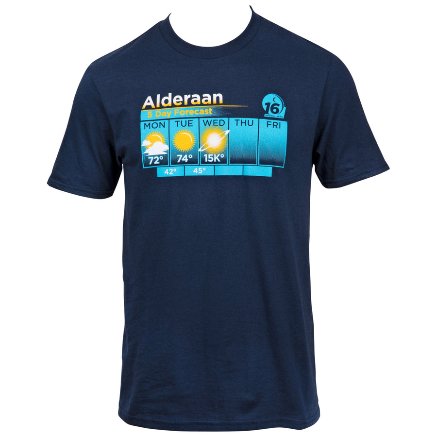Alderaan 5 Day Forecast T-Shirt Image 1