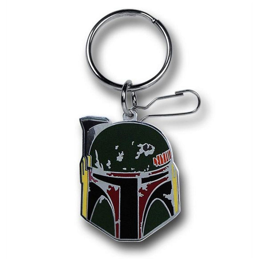 Star Wars Boba Fett Enamel Keychain Image 1