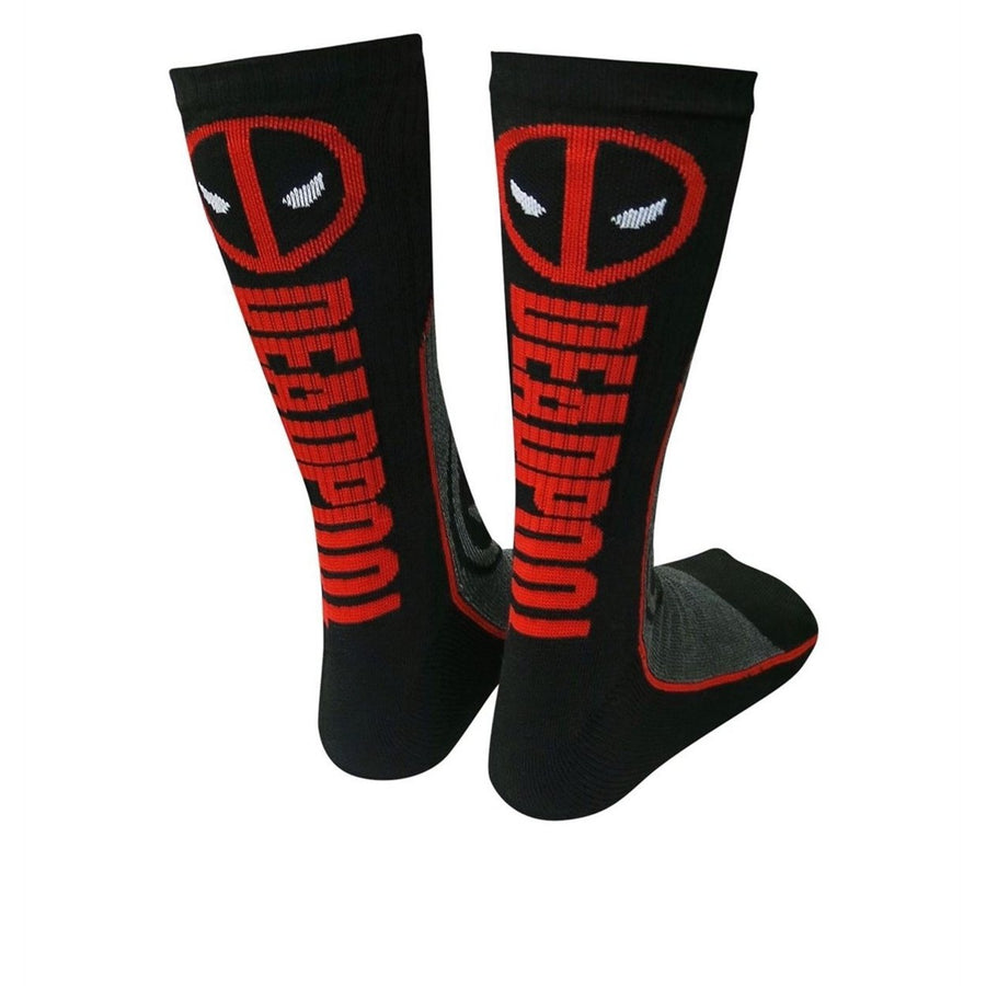 Deadpool Symbol Athletic Socks Image 1