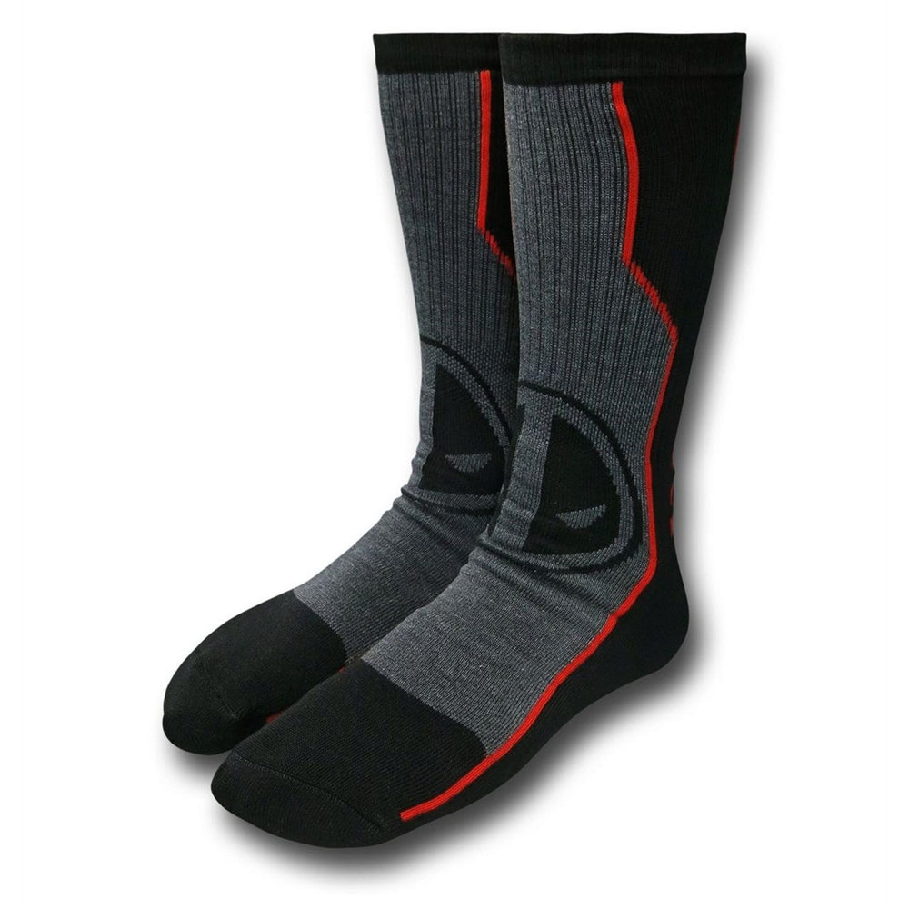 Deadpool Symbol Athletic Socks Image 2