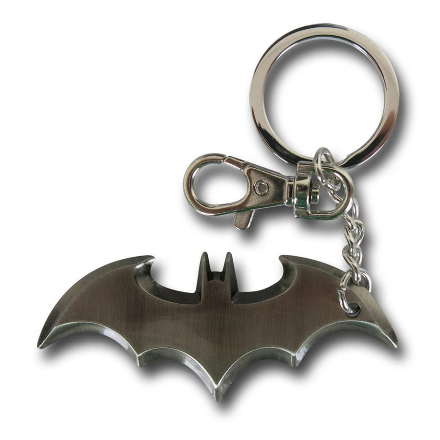 Batman Batarang Pewter Keychain Image 1