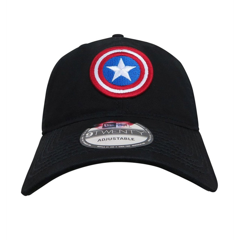 Captain America Shield Black 9Twenty Adjustable Hat Image 2