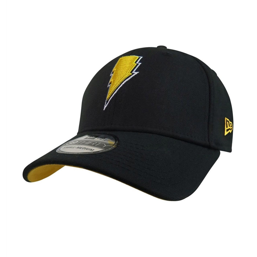 Black Adam Lightning 39Thirty Fitted Hat Image 1