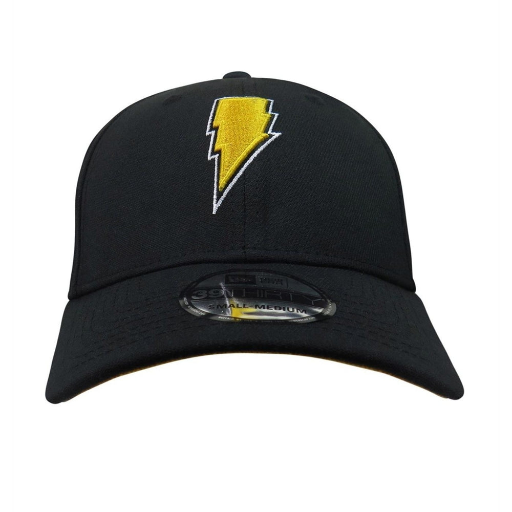 Black Adam Lightning 39Thirty Fitted Hat Image 2