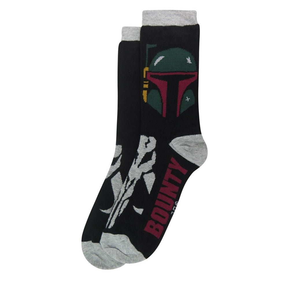 Star Wars Boba Fett Bounty Hunter Crew Socks Image 2