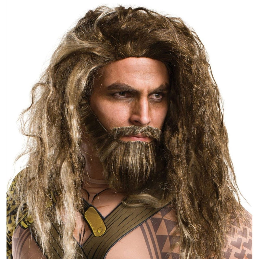 Aquaman Hair and Beard Wig Set Image 1