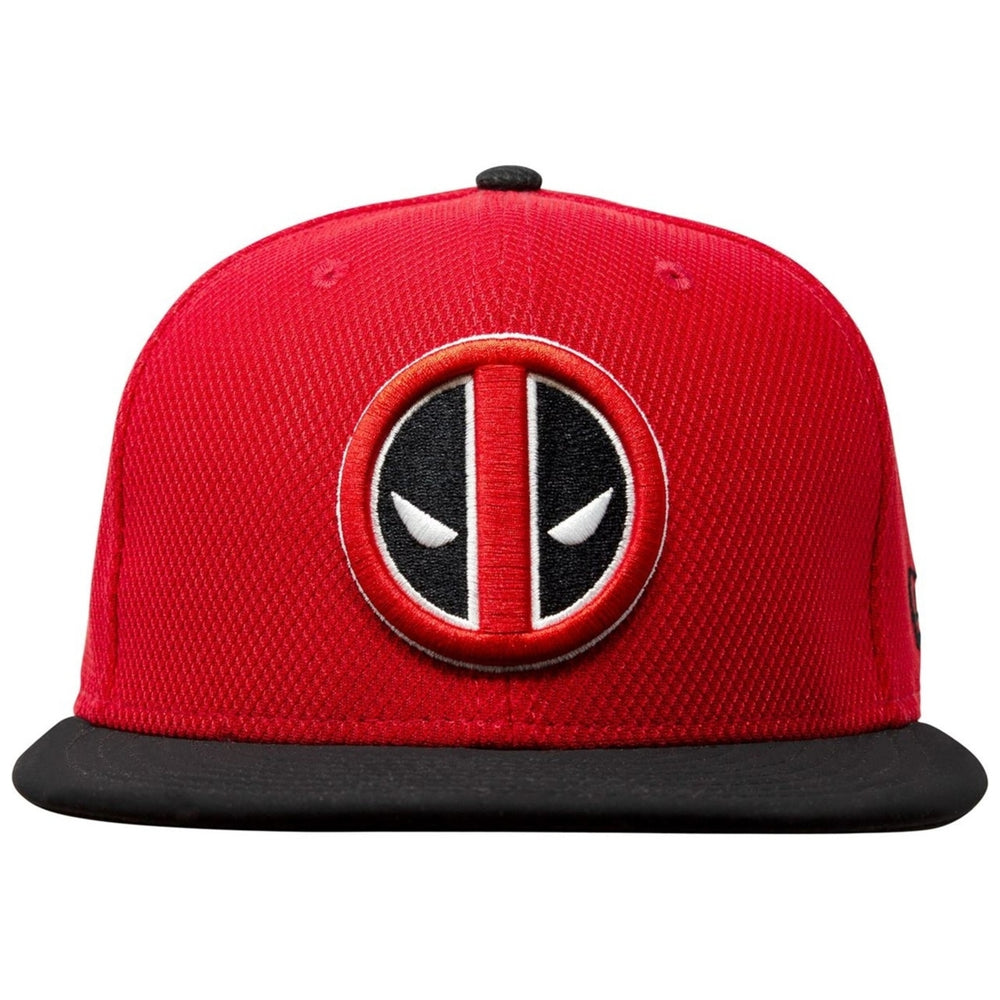 Deadpool Symbol Red and Black 59Fifty Fitted Hat Image 2