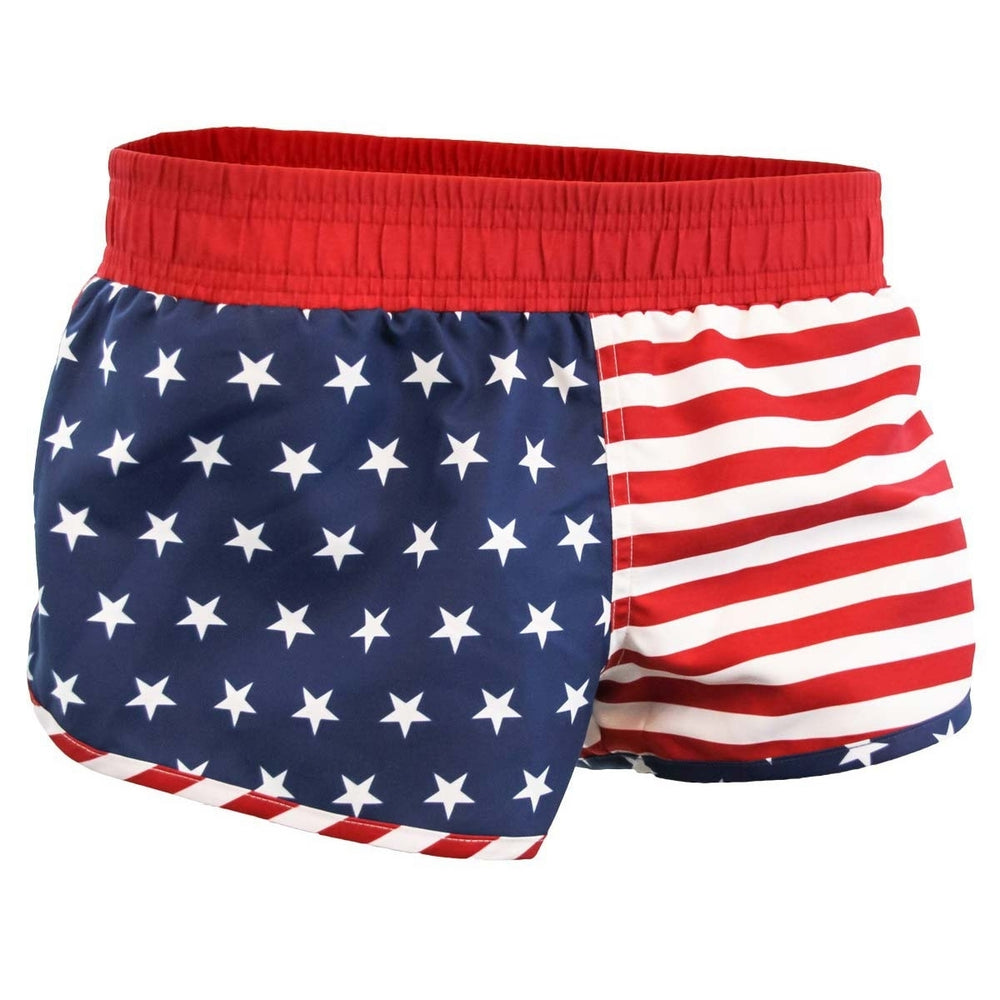 USA Patriotic American Flag Junior Swim Shorts Image 2