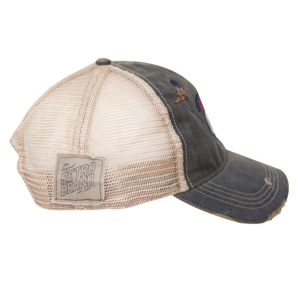 Old Style Retro Brand Denim Hat Image 2
