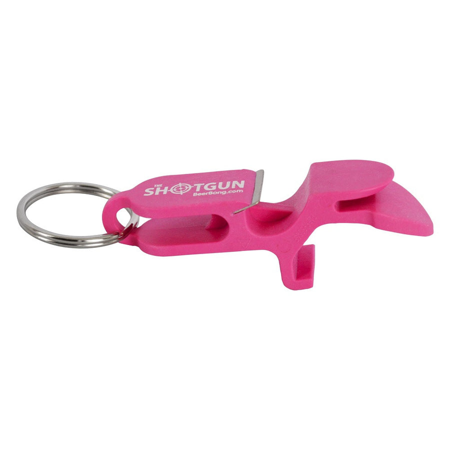 Shotgun Bottle Opener Pink Keychain Image 1