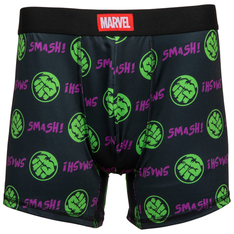 Incredible Hulk Fist Smash Mens Underwear Boxer Briefs Image 1