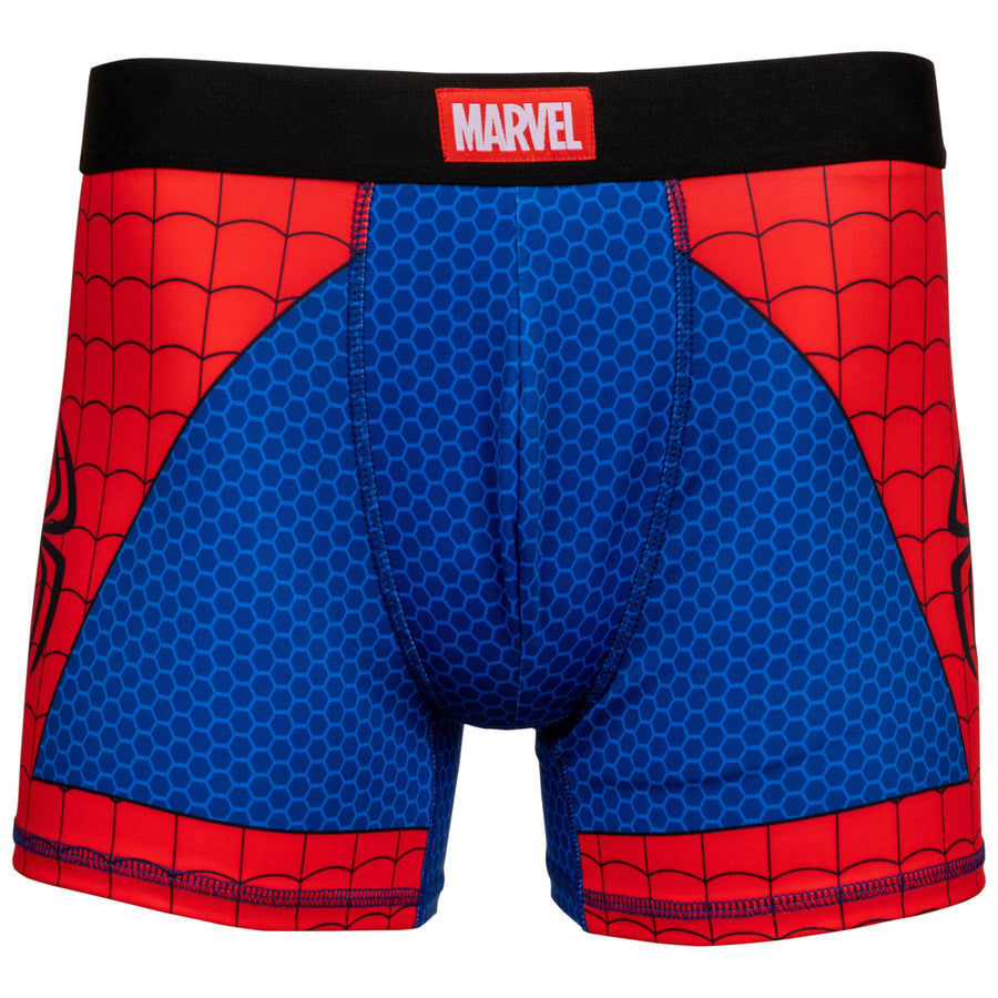 Spider-Man Costume Suit Mens Underwear Boxer Briefs Image 1