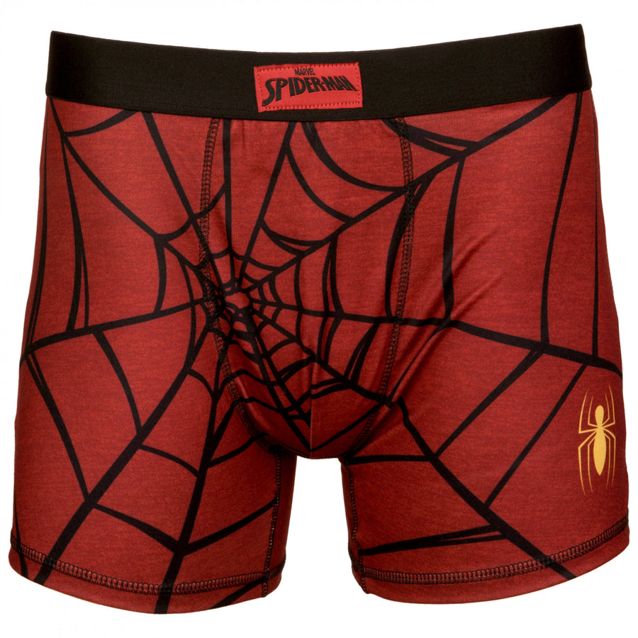 Spider-Man Web and Small Symbol Boxer Briefs Image 1