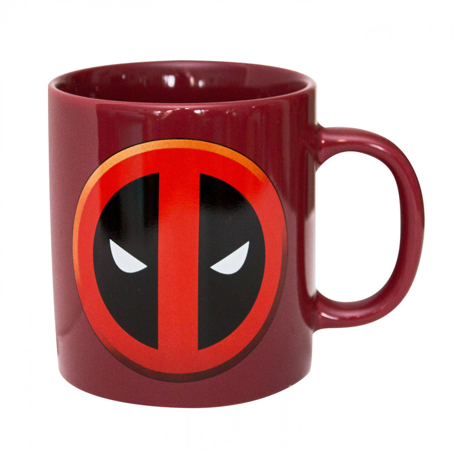 Deadpool Classic Logo Red Ceramic Mug Image 1