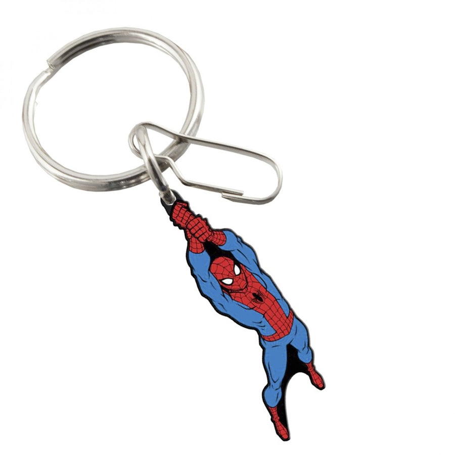 Spider-Man Swinging Soft PVC Keychain Image 1