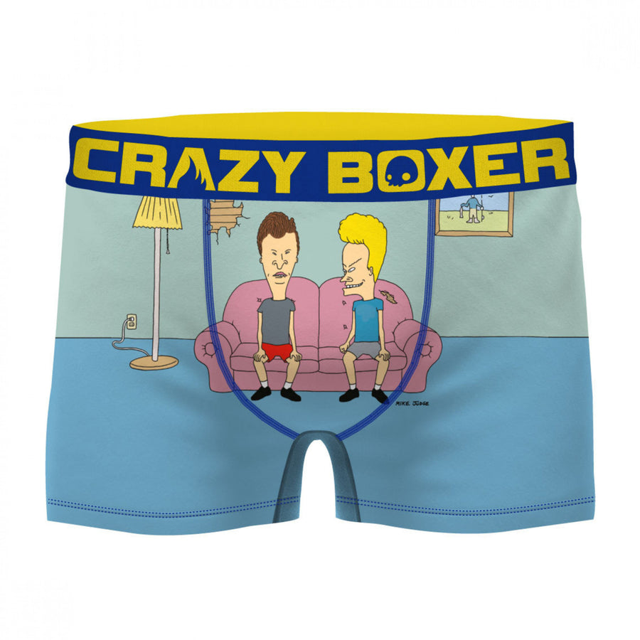 Beavis and Butthead MTV Couch Mens Boxer Briefs Shorts Image 1
