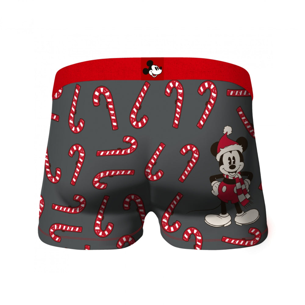 Mickey Mouse and Candy Canes Mens Underwear Boxer Briefs Image 2