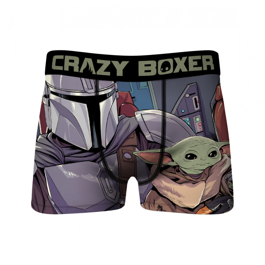 Star Wars The Mandalorian Carrying The Child Crazy Boxer Briefs Image 1