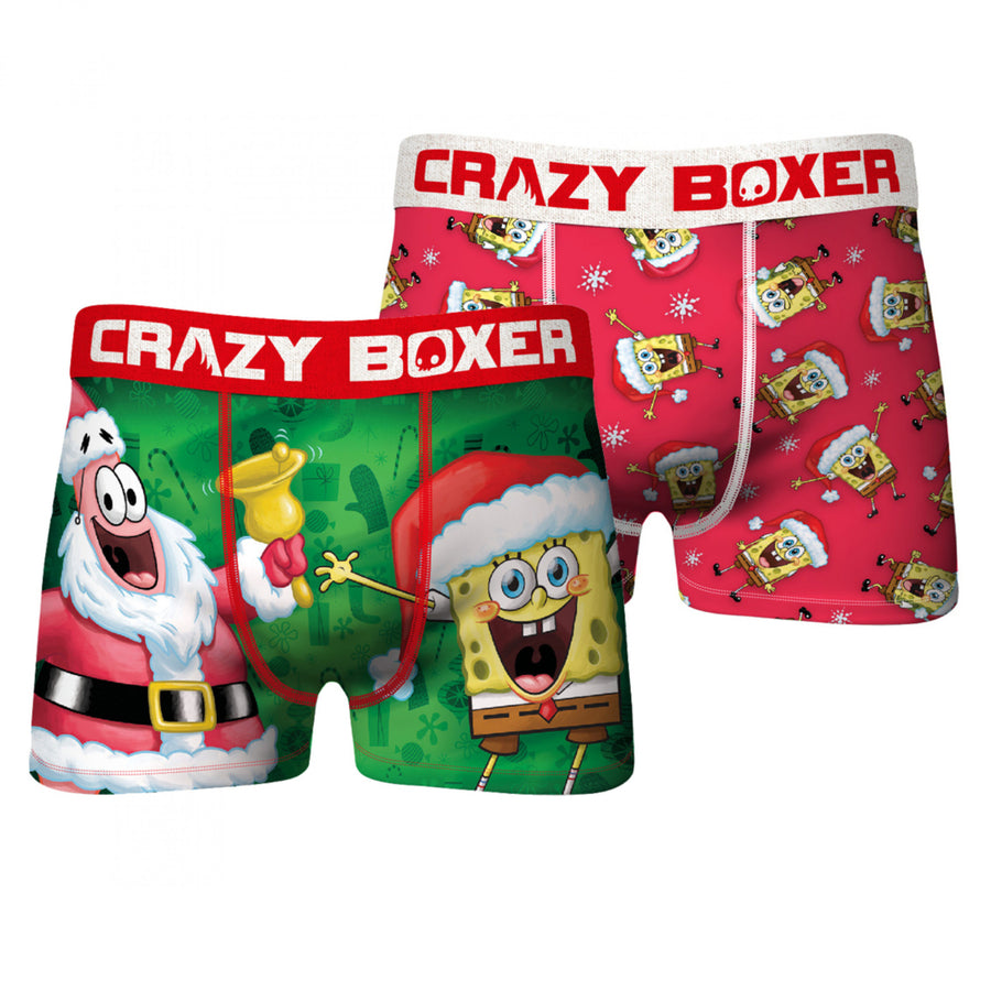 Spongebob Squarepants and Patrick Holiday 2-packs Underwear Boxer Briefs Image 1