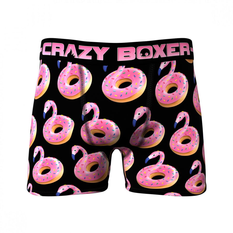 Flamingo Donuts All Over Print Mens Underwear Boxer Briefs Image 1