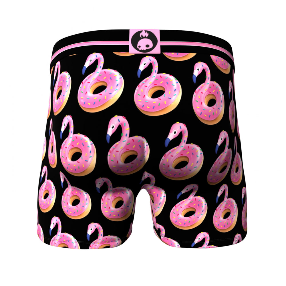 Flamingo Donuts All Over Print Mens Underwear Boxer Briefs Image 2
