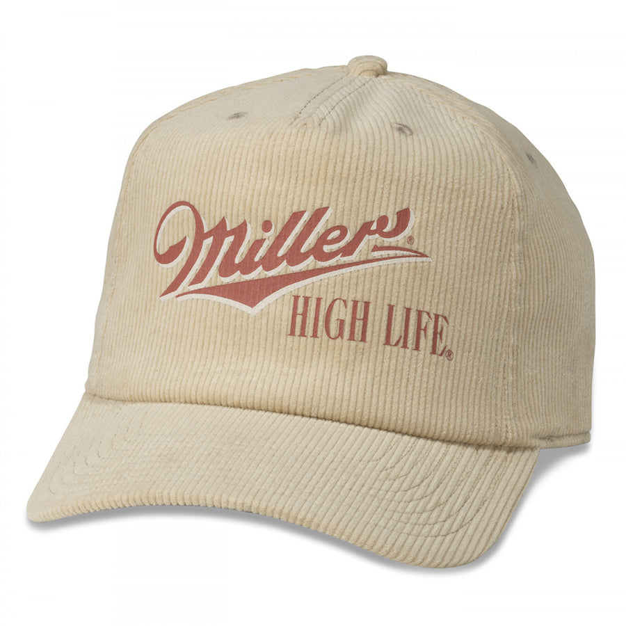 Miller High Life Beer Printed Corduroy Hat Image 1