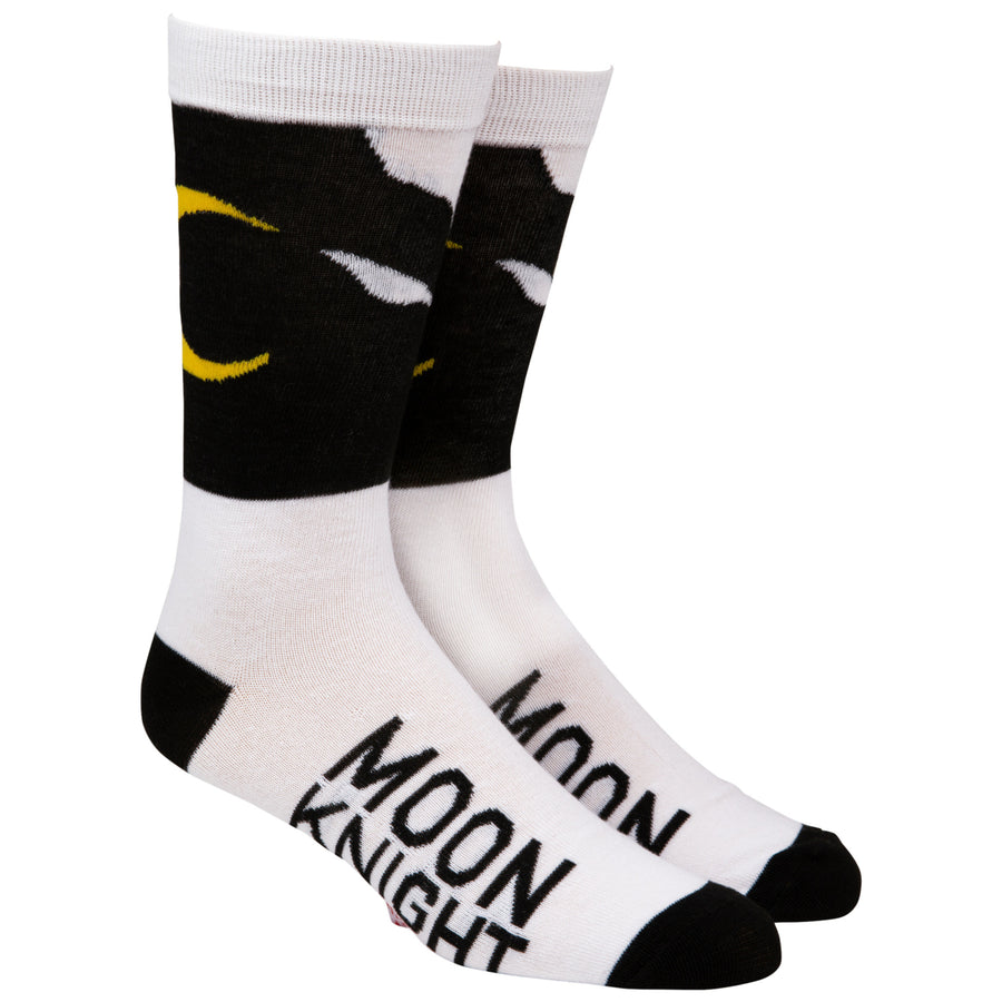 Moon Knight Costume Symbol Crew Socks Image 1