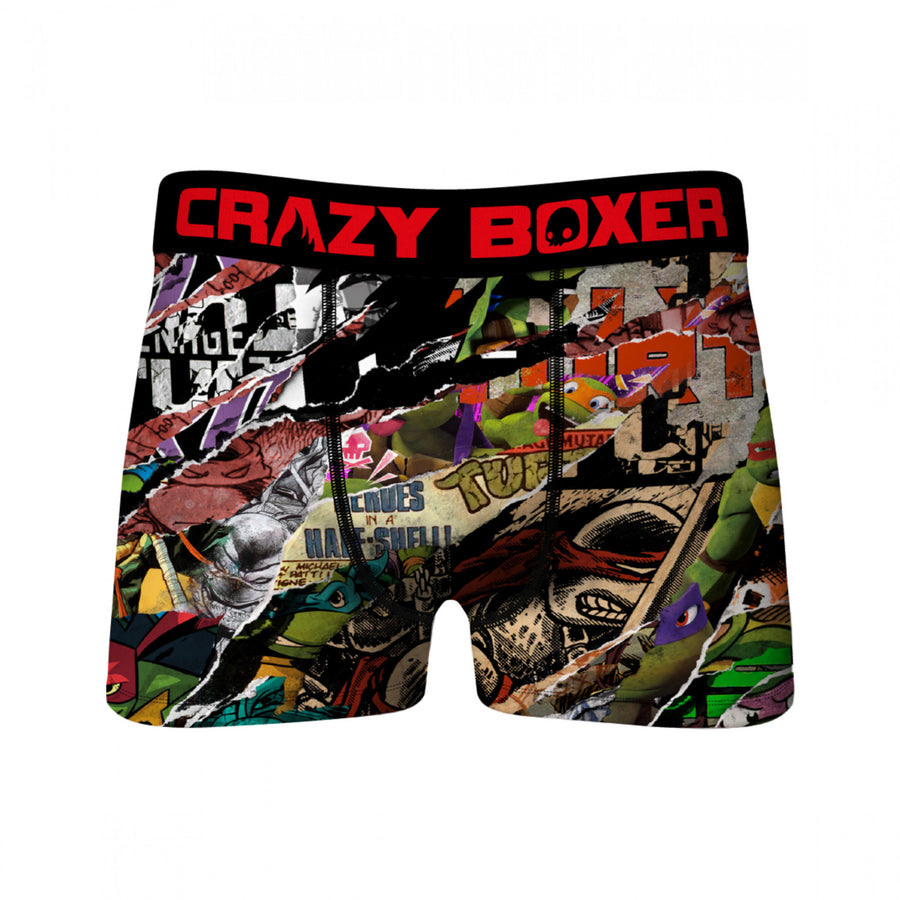 Crazy Boxers Teenage Mutant Ninja Turtles Comic Strips Boxer Briefs Image 1