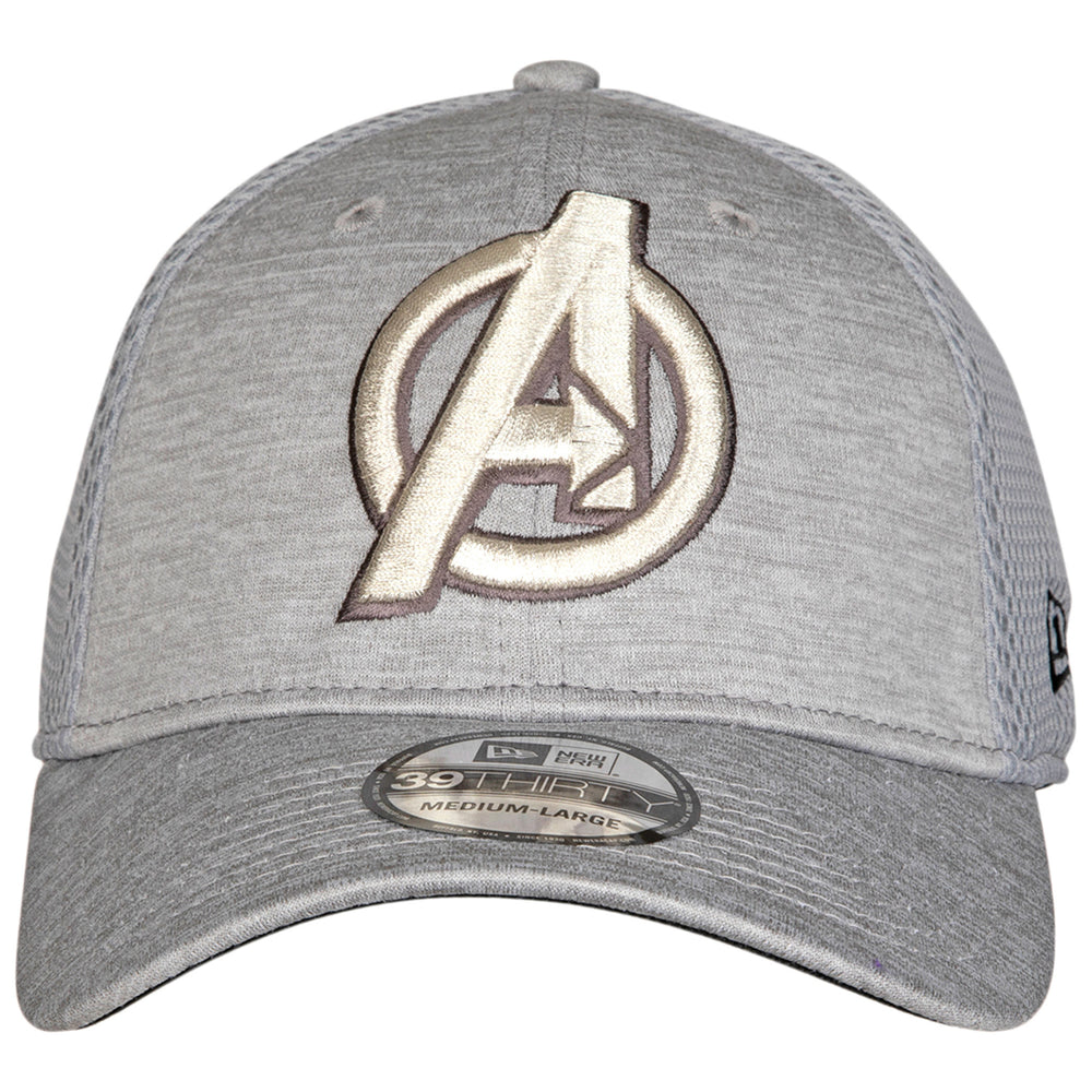 Avengers A Symbol Grey Shadow Tech  Era 39Thirty Fitted Hat Image 2