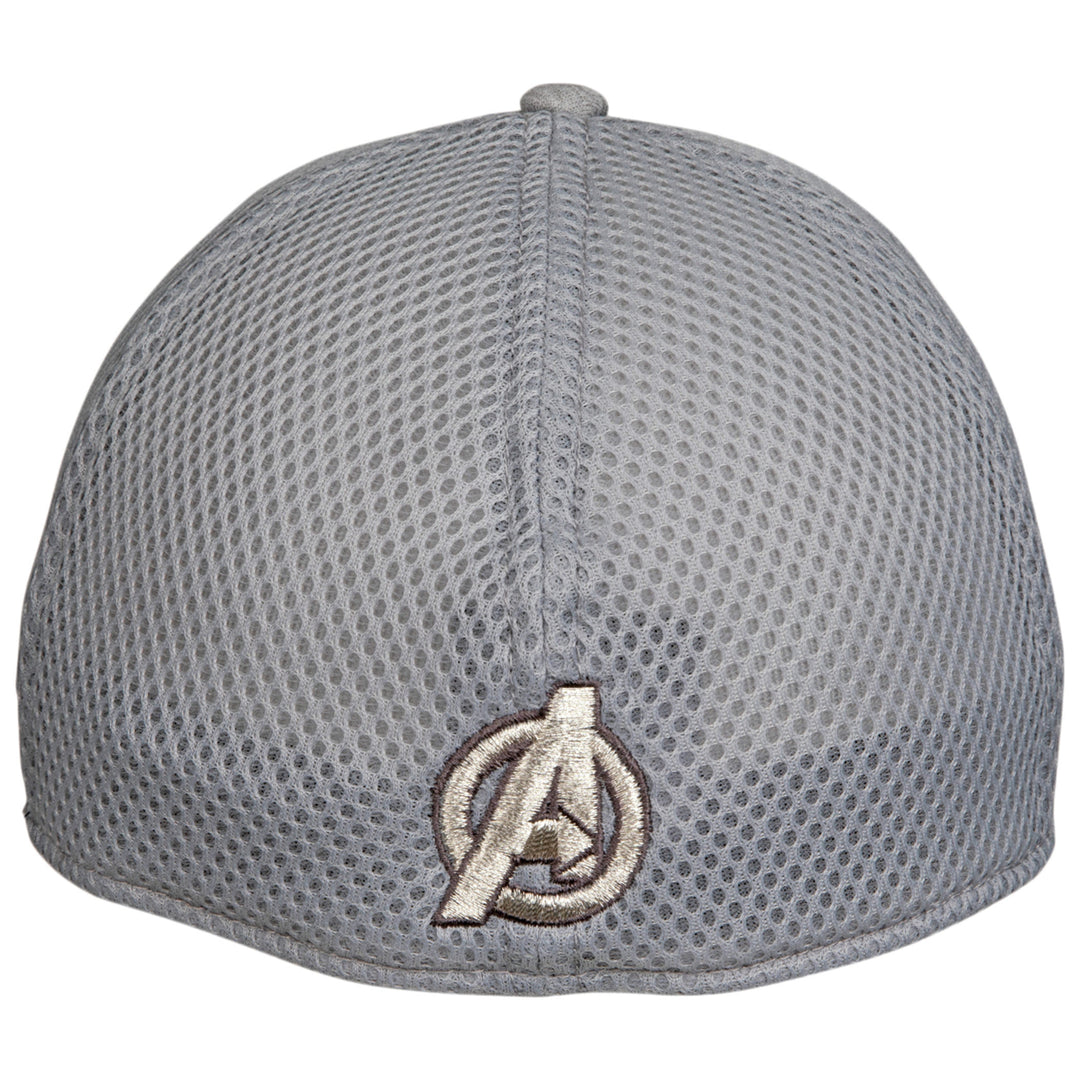 Avengers A Symbol Grey Shadow Tech  Era 39Thirty Fitted Hat Image 3