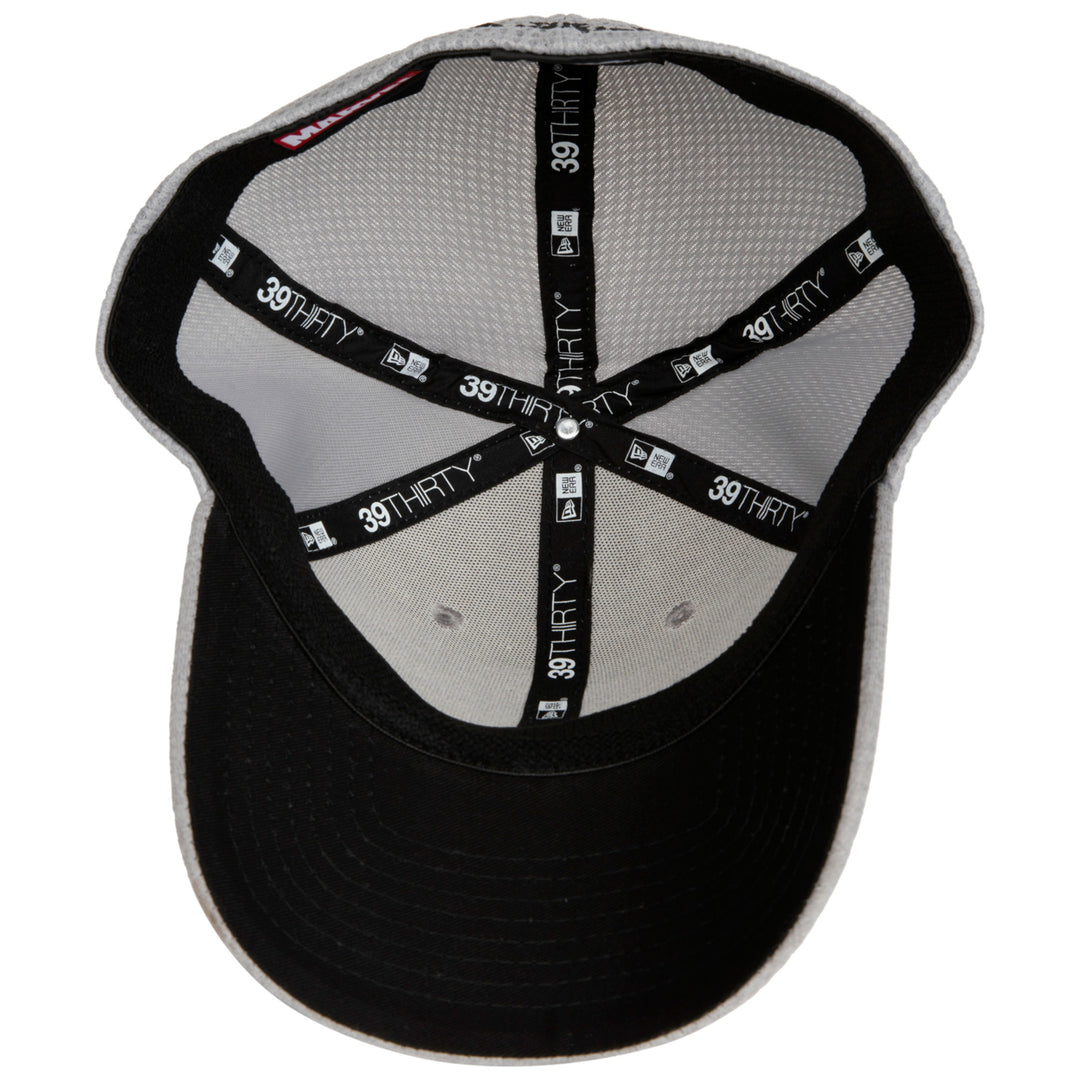Punisher Skull Symbol Grey Shadow Tech  Era 39Thirty Fitted Hat Image 4