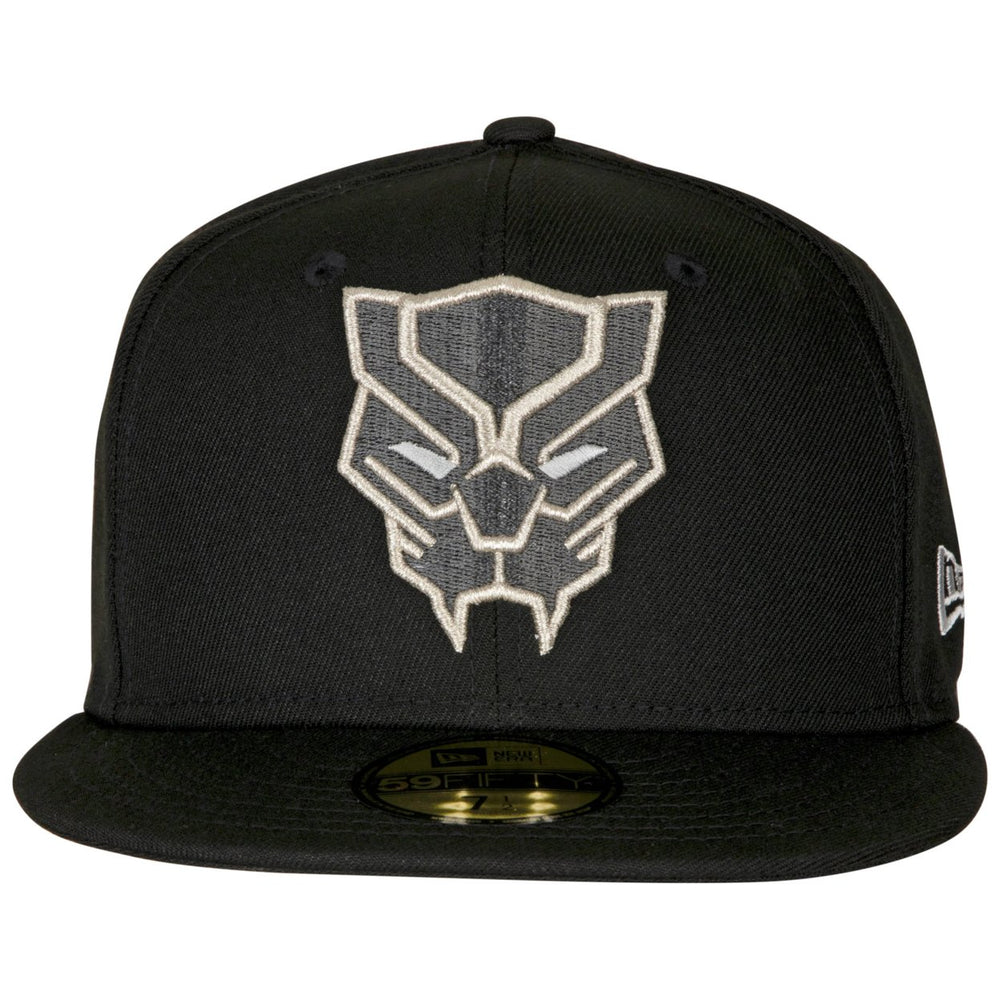 Black Panther Face Symbol Color Block  Era 59Fifty Fitted Hat Image 2