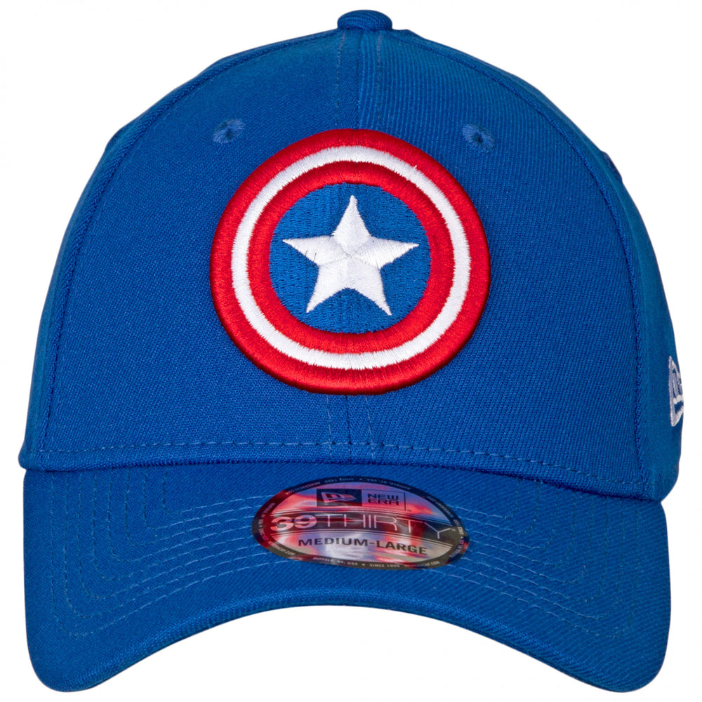 Captain America Shield Symbol Royal Blue  Era 39Thirty Fitted Hat Image 2