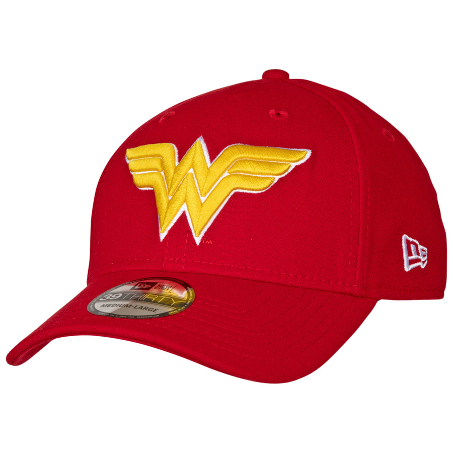 Wonder Woman Classic Symbol Color Block  Era 39Thirty Fitted Hat Image 1