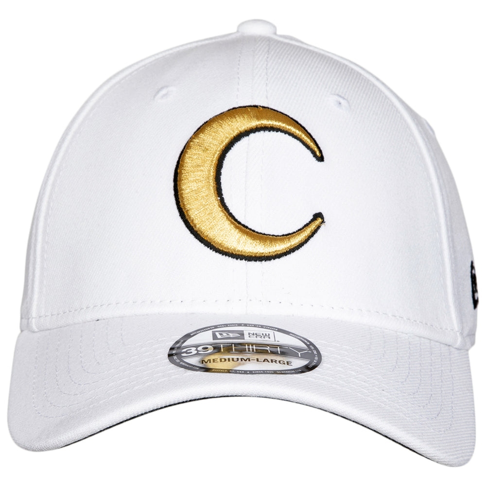Moon Knight Gold with Outline Symbol  Era 39Thirty Fitted Hat Image 2