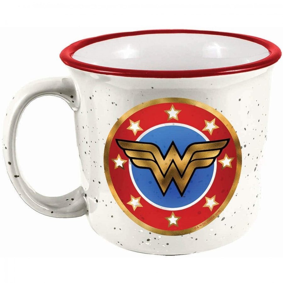 Wonder Woman Symbol Ceramic Camper Mug Image 1