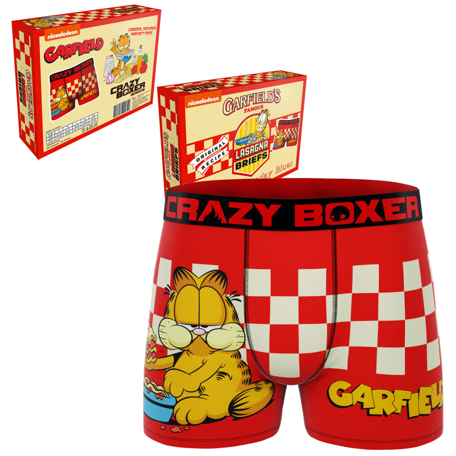 Crazy Boxers Garfield Lasagna Comic Boxer Briefs in Food Box Image 1