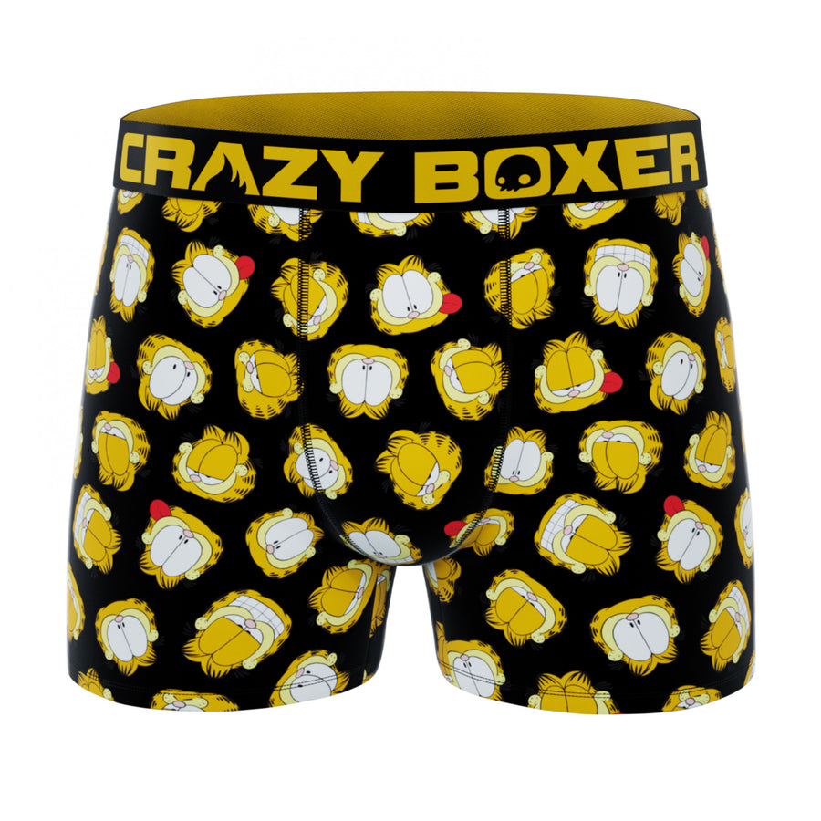 Crazy Boxer Garfield Faces Mens Boxer Briefs Image 1