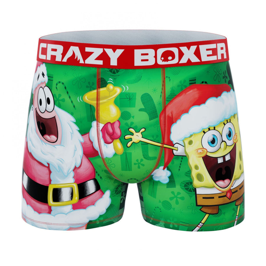 Crazy Boxers SpongeBob SquarePants Holidays Mens Boxer Briefs Image 1
