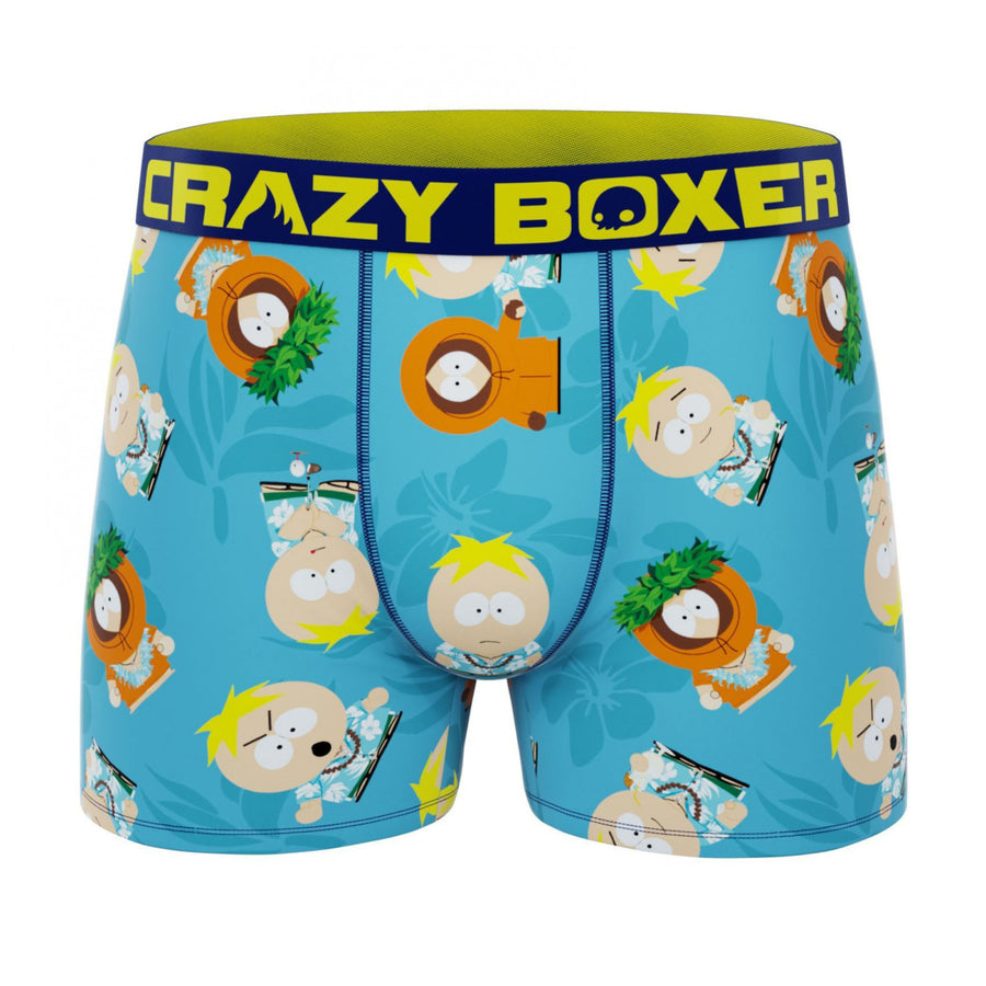 Crazy Boxers South Park Tropical Mens Boxer Briefs Image 1