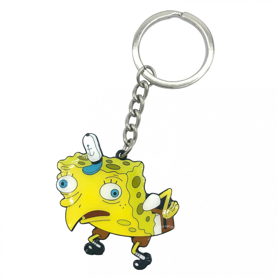SpongeMock Meme SpongeBob SquarePants Keychain Image 1