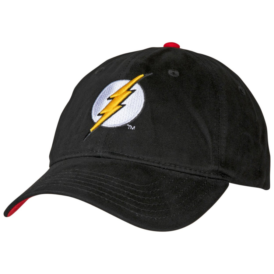 The Flash Classic Symbol Curved Brim Adjustable Dad Hat Image 1