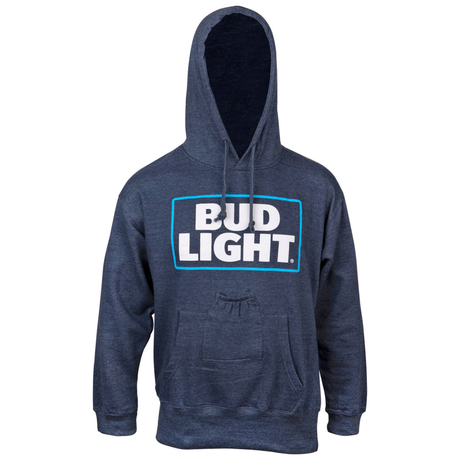 Bud Light Blue Beer Pouch Hoodie Image 1