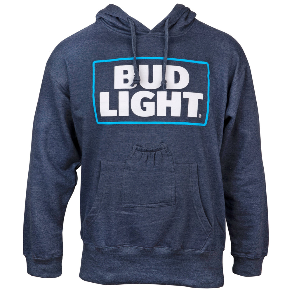 Bud Light Blue Beer Pouch Hoodie Image 2